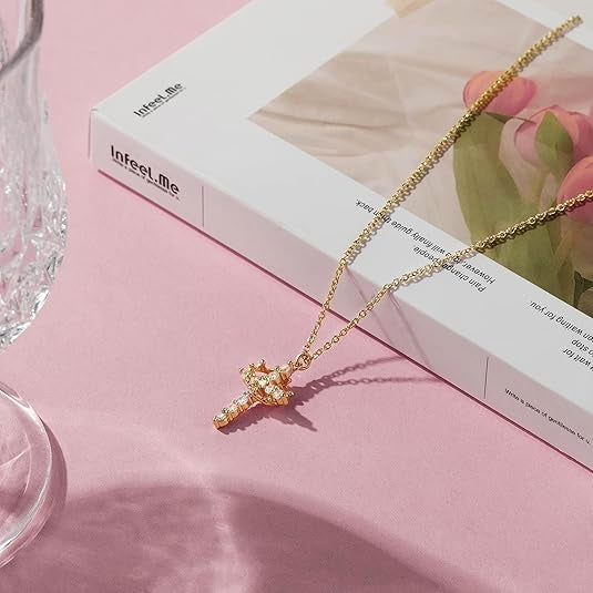 Cross Crown Necklace
