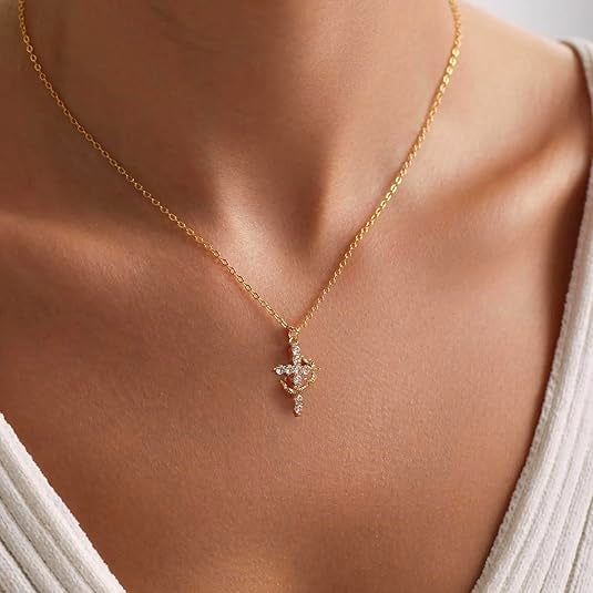 Cross Crown Necklace