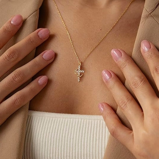 Cross Crown Necklace