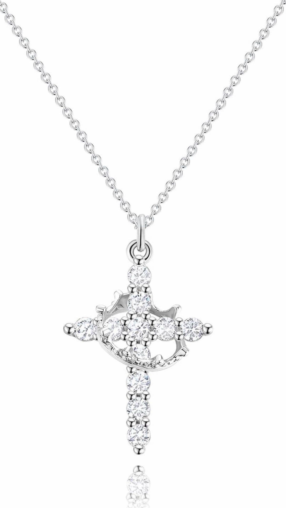 Cross Crown Necklace