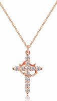Cross Crown Necklace
