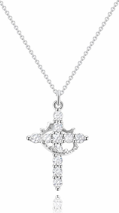 Cross Crown Necklace